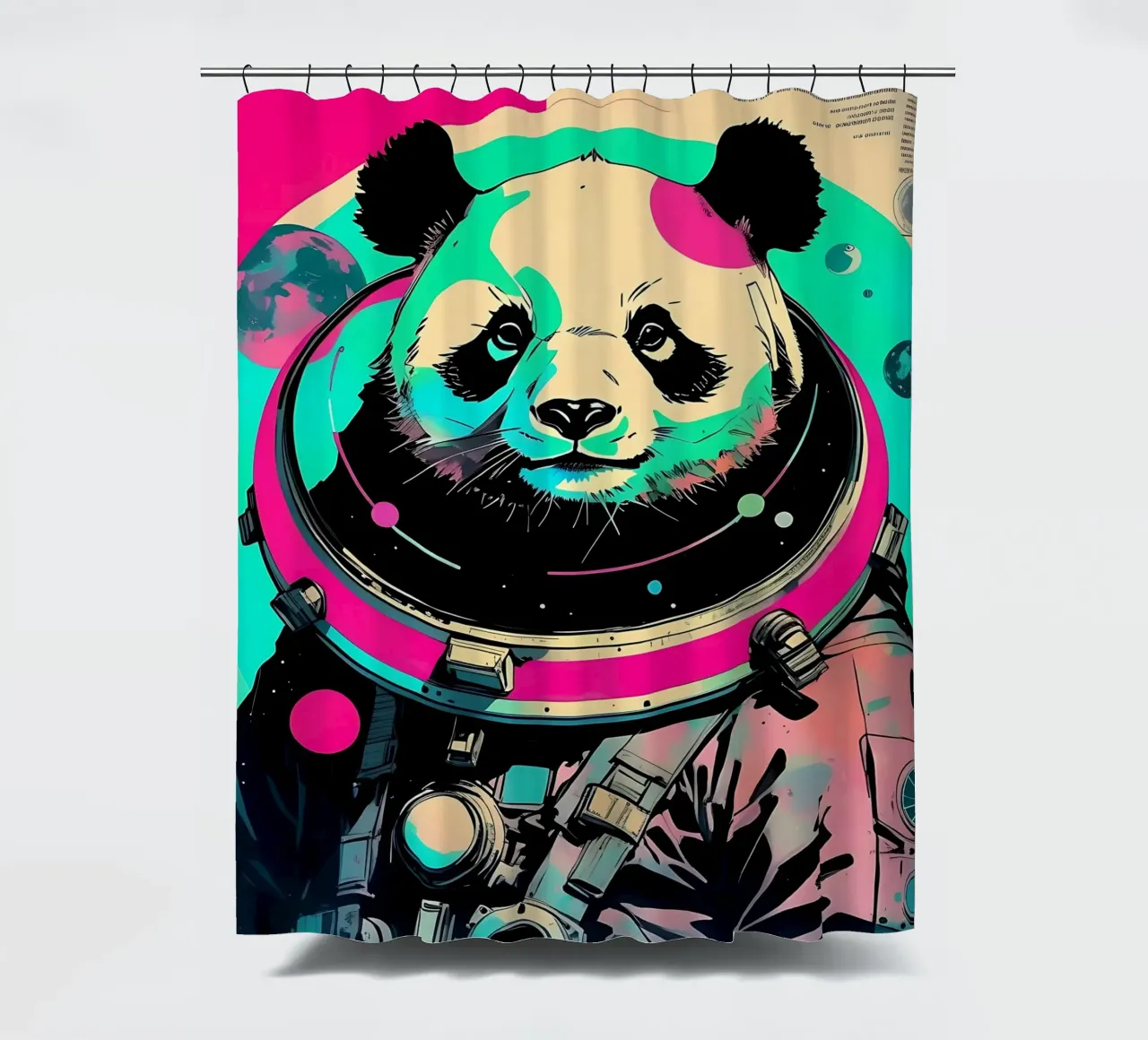 Panda_Style_D_1 tenda da doccia da Tierisch bunt by LK