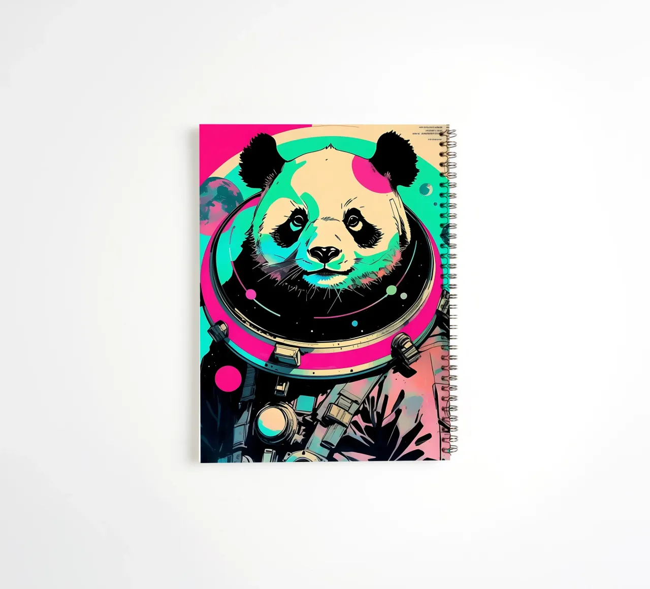 Panda_Style_D_1 spiral notebook by Tierisch bunt by LK