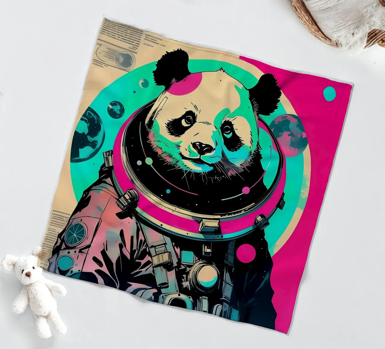 Panda_Style_D_1 coperta in pile da Tierisch bunt by LK