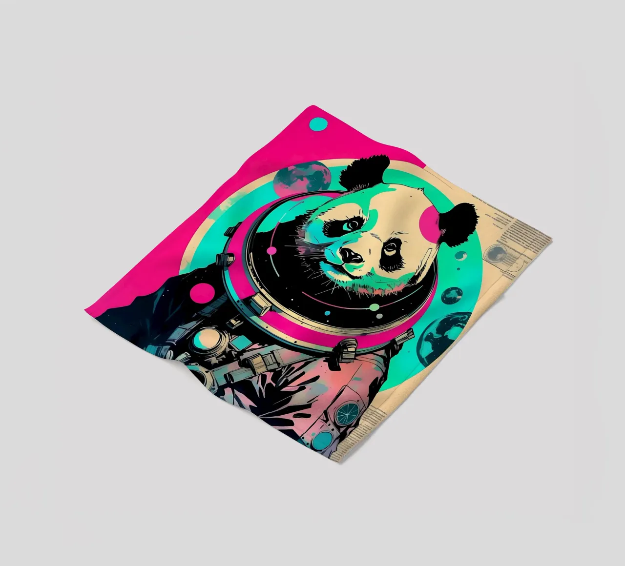 Panda_Style_D_1 coperta in pile da Tierisch bunt by LK