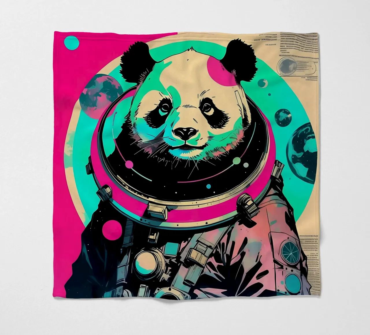 Panda_Style_D_1 coperta in pile da Tierisch bunt by LK