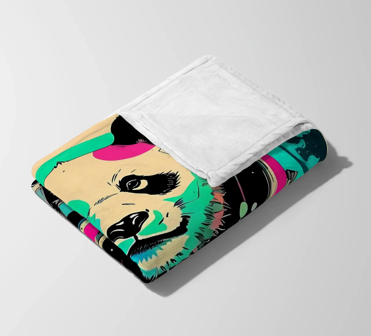 Panda_Style_D_1 coperta in pile da Tierisch bunt by LK