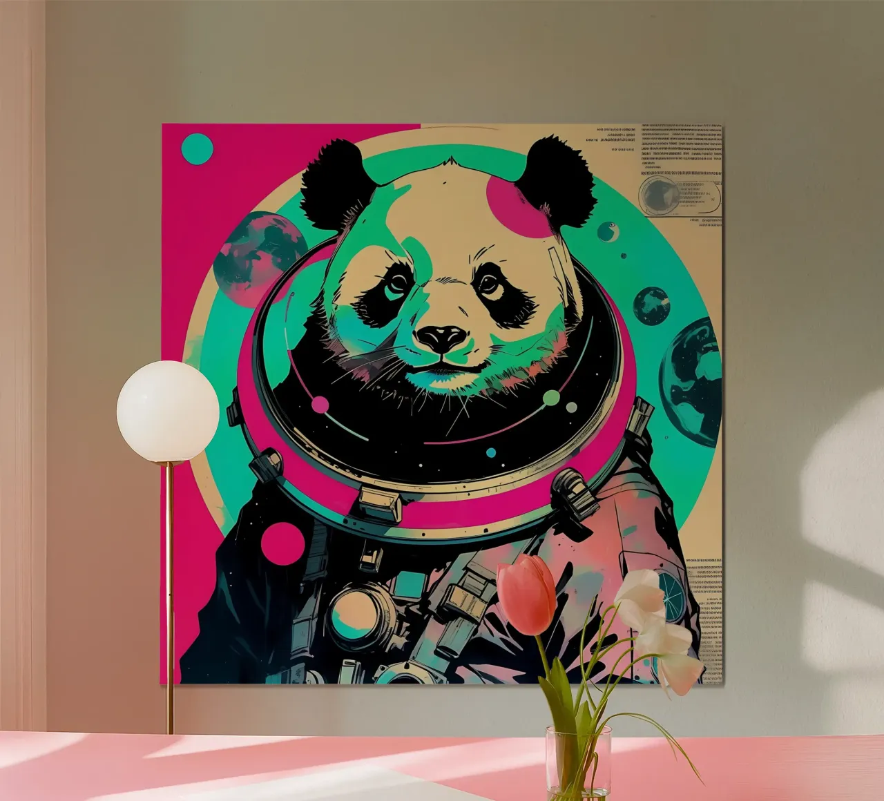 Panda_Style_D_1 carta hahnemühle da Tierisch bunt by LK