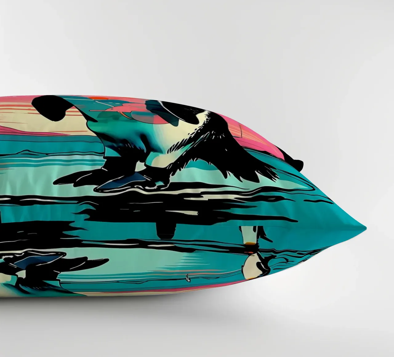 Pinguino_Stil_D_1 cuscino da Tierisch bunt by LK
