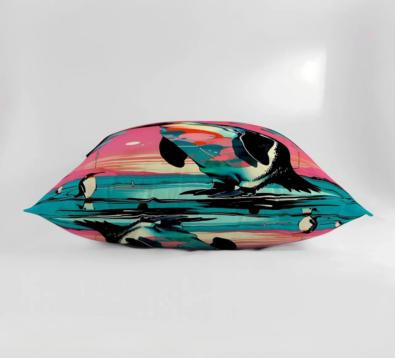 Pinguino_Stil_D_1 cuscino da Tierisch bunt by LK