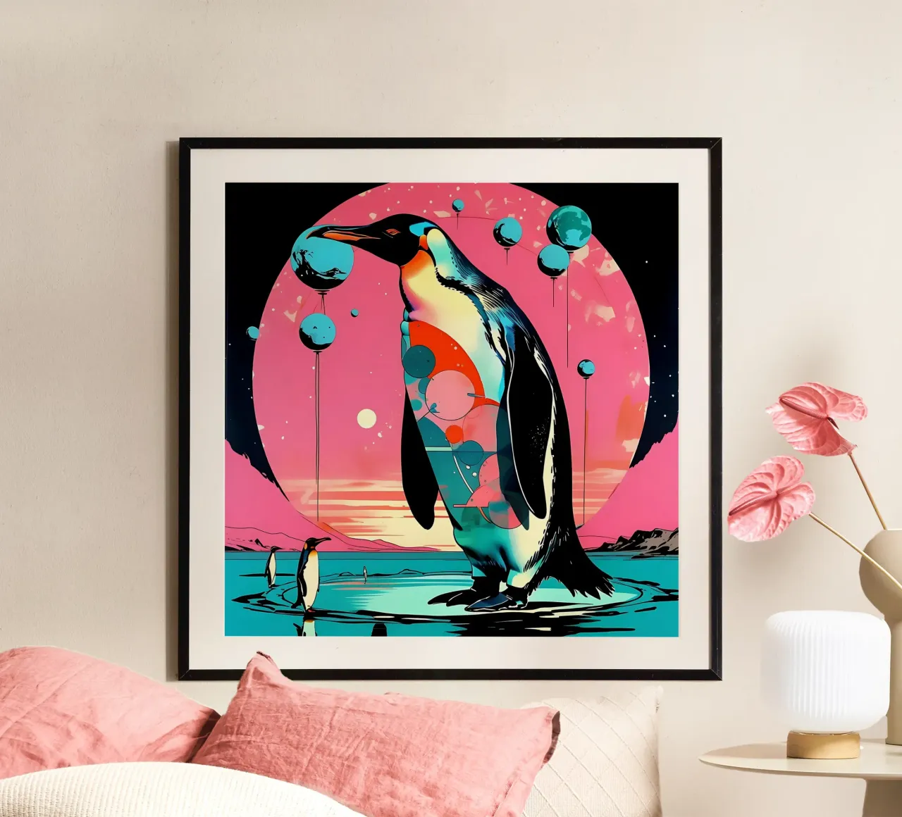 Pinguino_Stil_D_1 poster da Tierisch bunt by LK