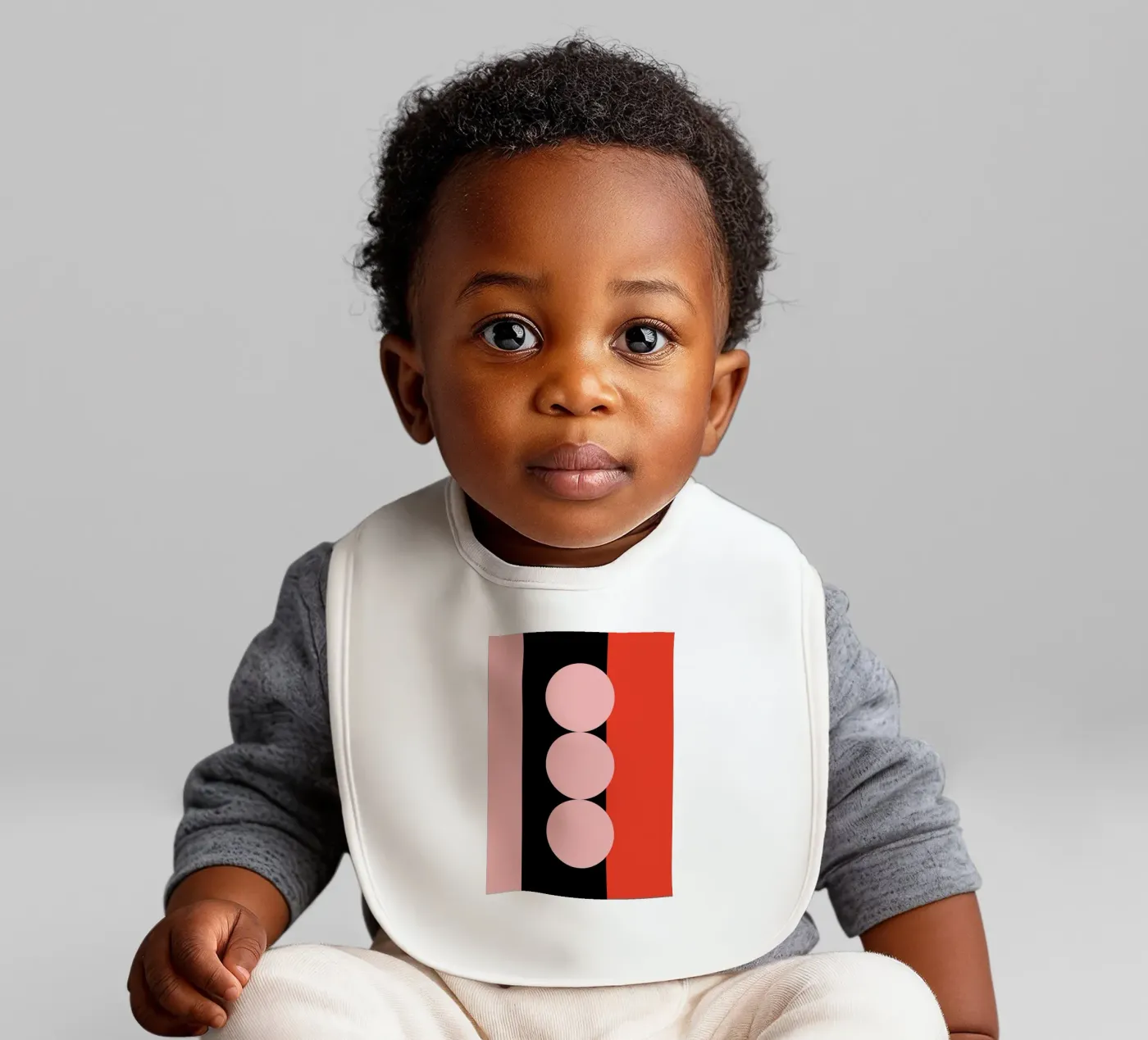 Area baby bib by Rose Beck Art