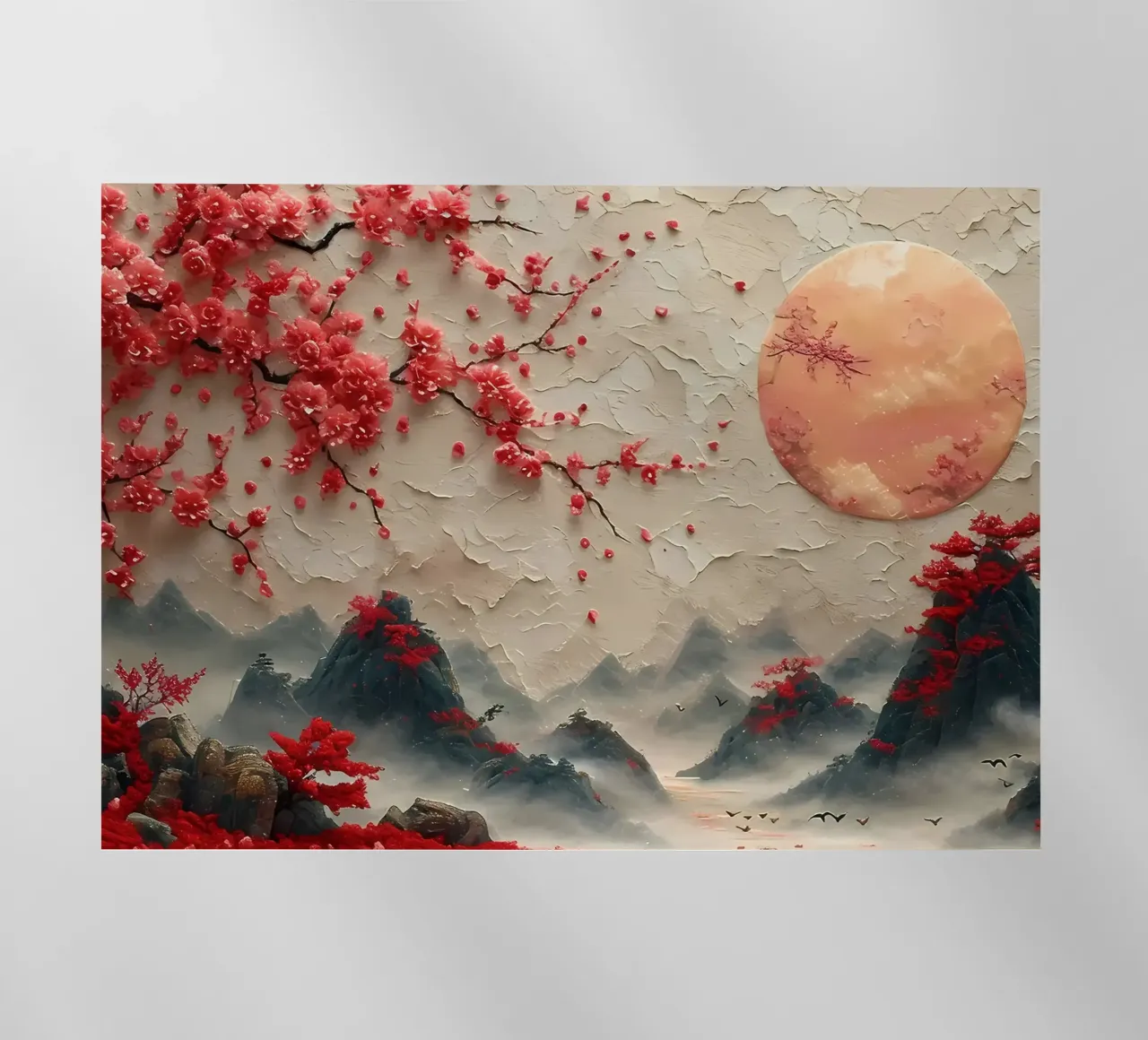 Ciliegio in fiore Giappone Arte pellicola backlit da Rebecca Clark Wyrick