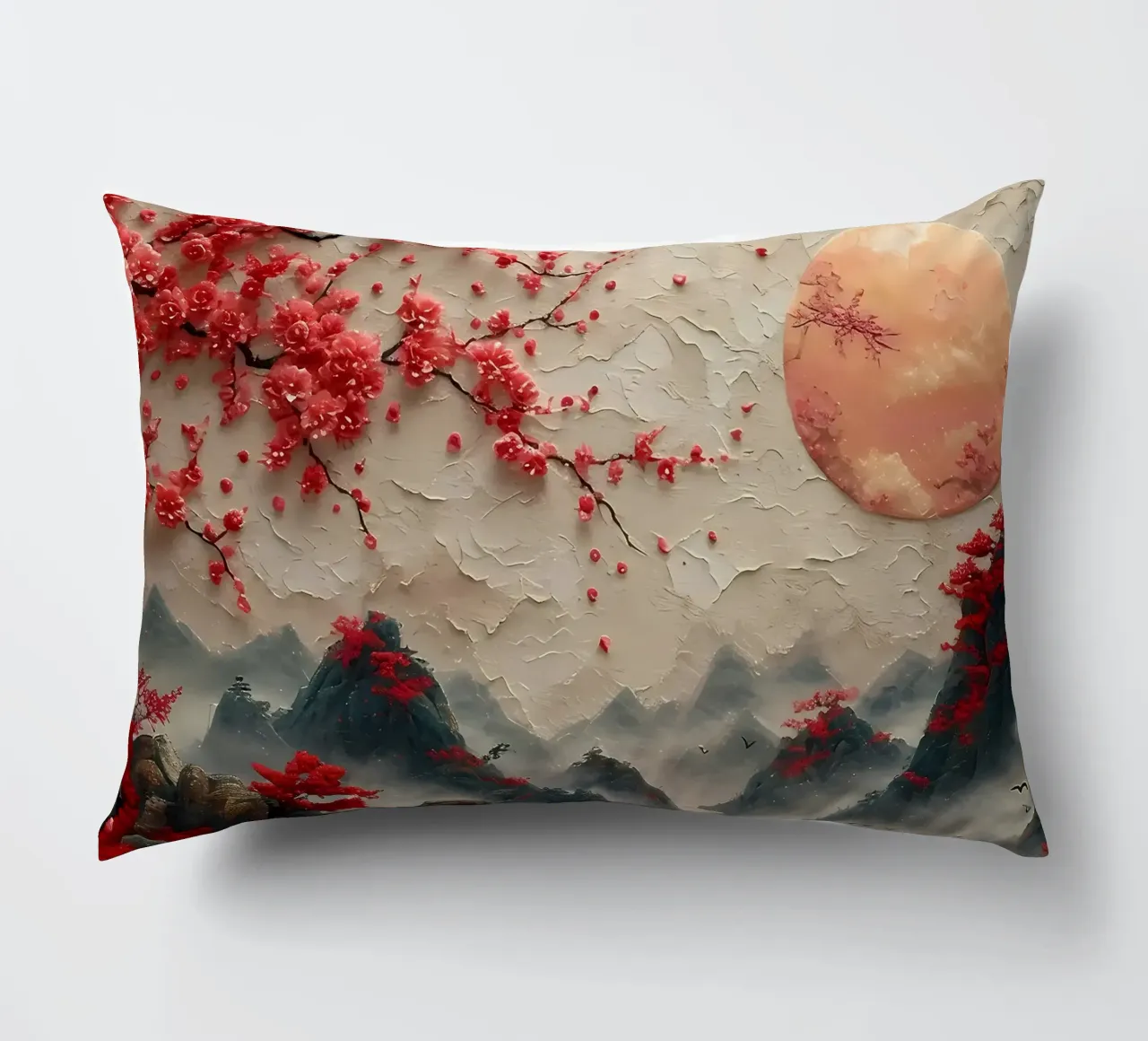 Ciliegio in fiore Giappone Arte cuscino da Rebecca Clark Wyrick