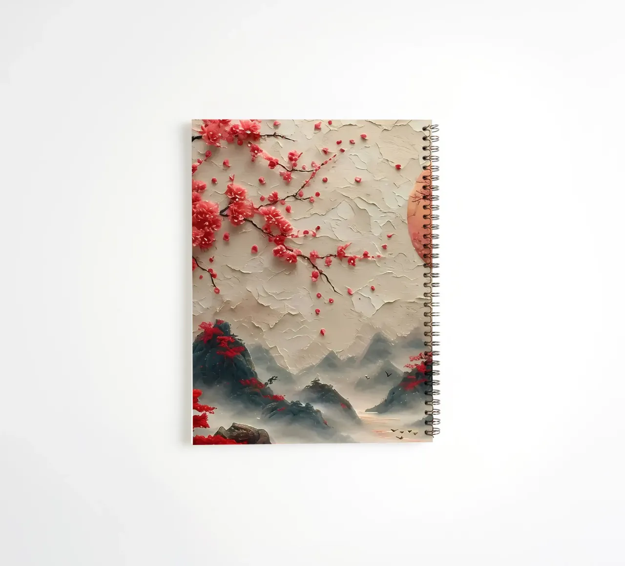 Cherry Blossom Japan Art spiral notebook by Rebecca Clark Wyrick