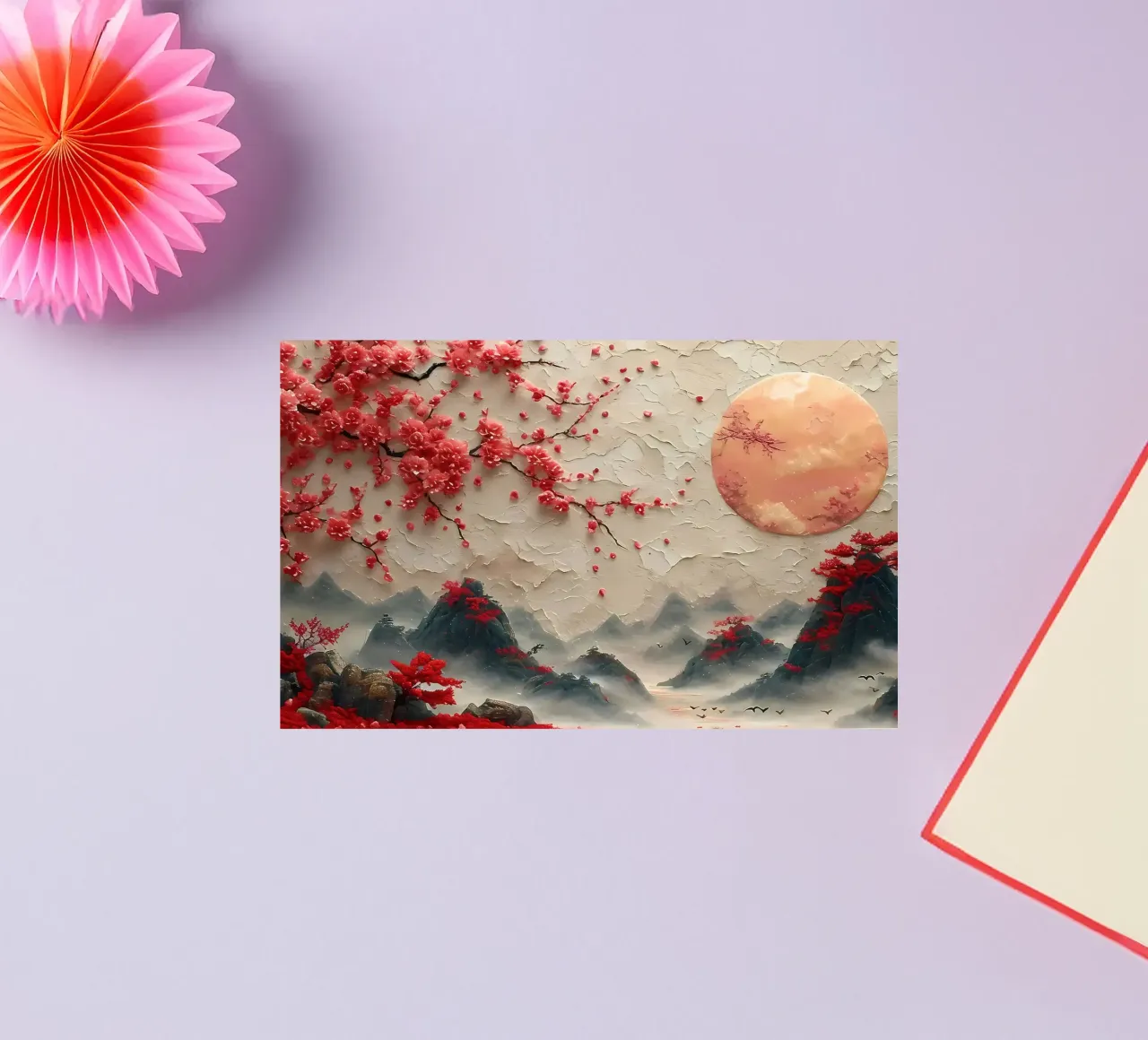 Cherry Blossom Japan Art sticker by Rebecca Clark Wyrick
