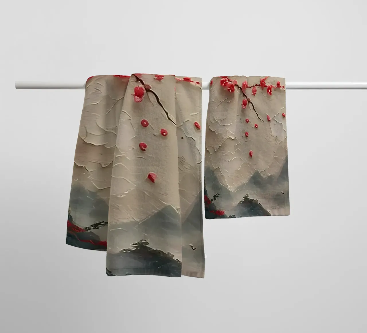 Ciliegio in fiore Giappone Arte asciugamano da bagno da Rebecca Clark Wyrick