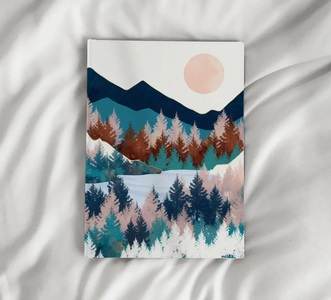 Mountain Forest Lake notebook by Albert S Jacob
