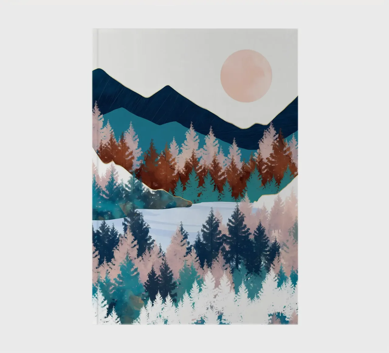 Mountain Forest Lake notebook by Albert S Jacob