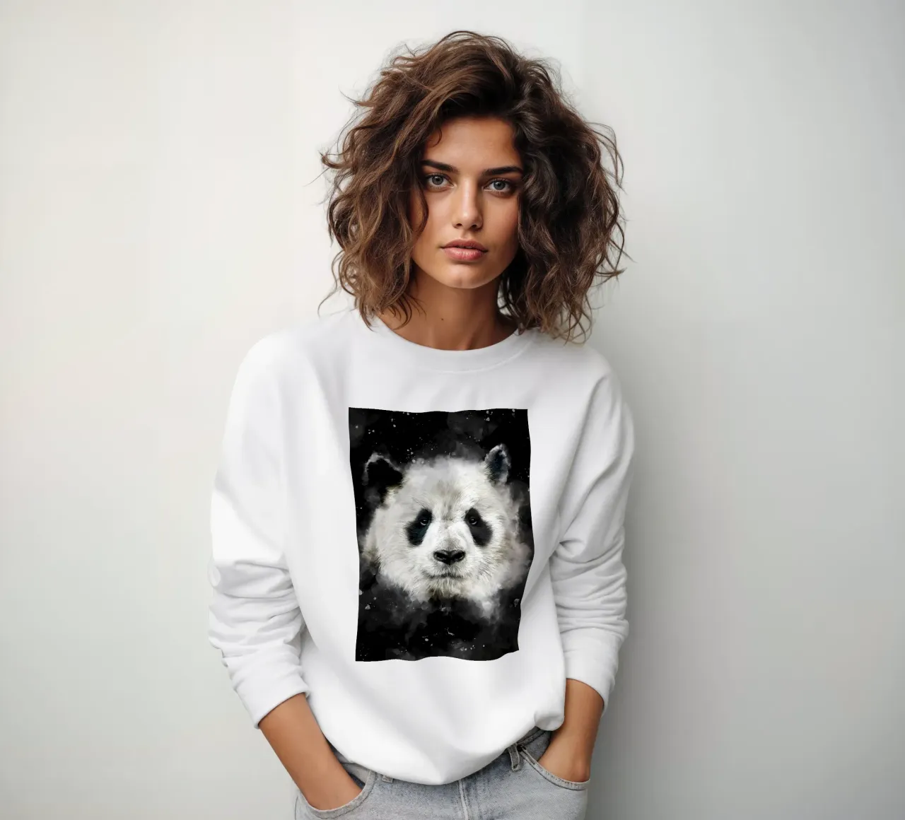 Testa di panda felpa da James M Coyle