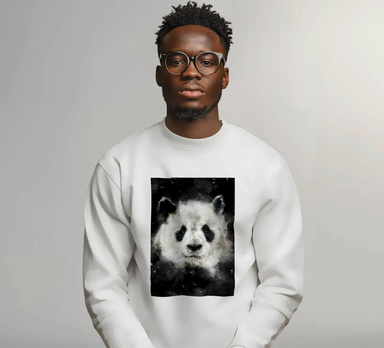 Testa di panda felpa da James M Coyle