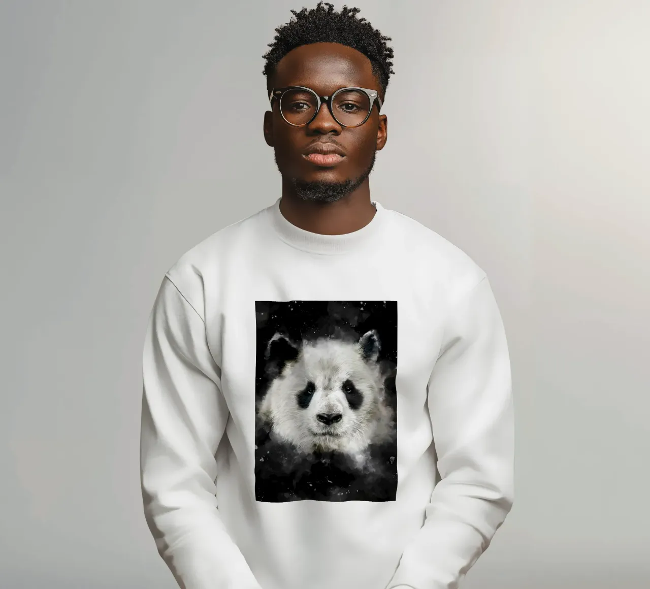 Testa di panda felpa da James M Coyle