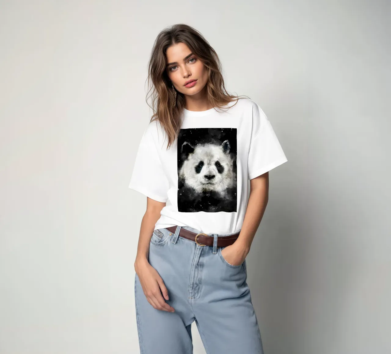 Testa di panda t-shirt da James M Coyle