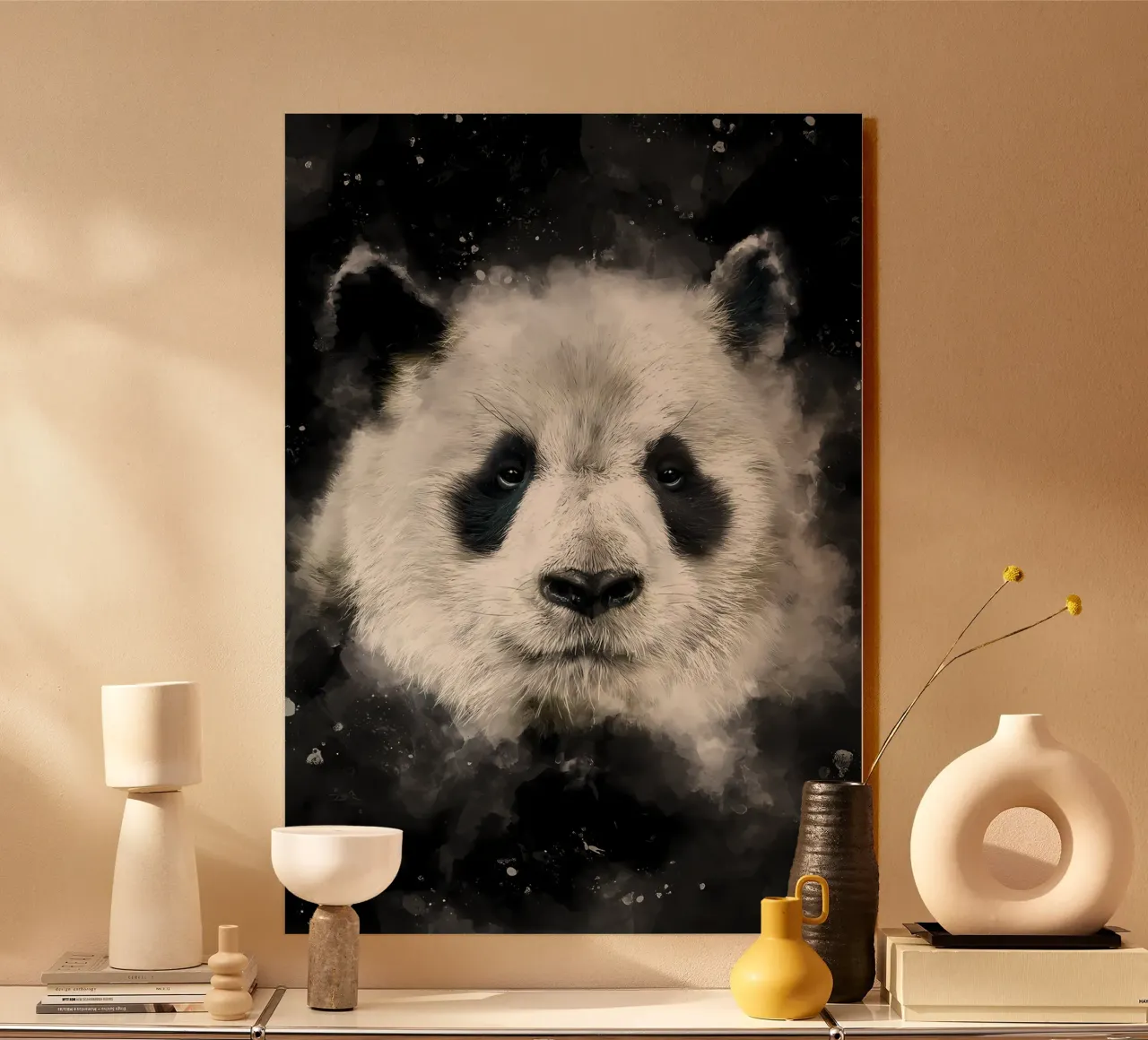 Testa di panda alluminio dibond da James M Coyle