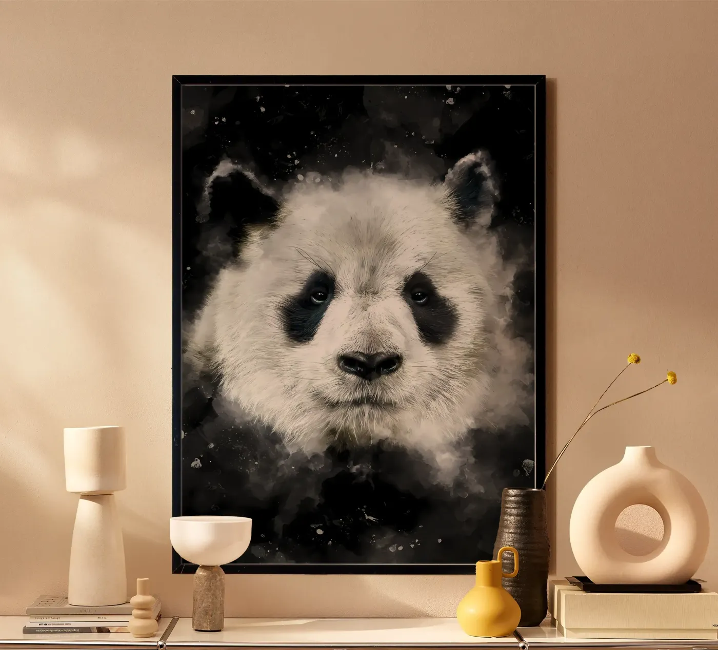 Panda Head poster by James M Coyle