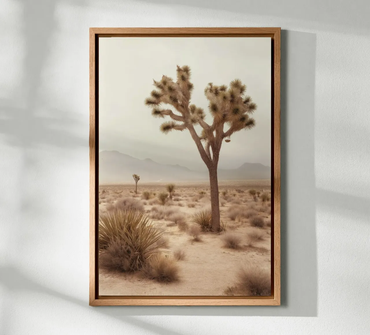 Joshua Tree woestijnlandschap canvas van Indigo Tides Art