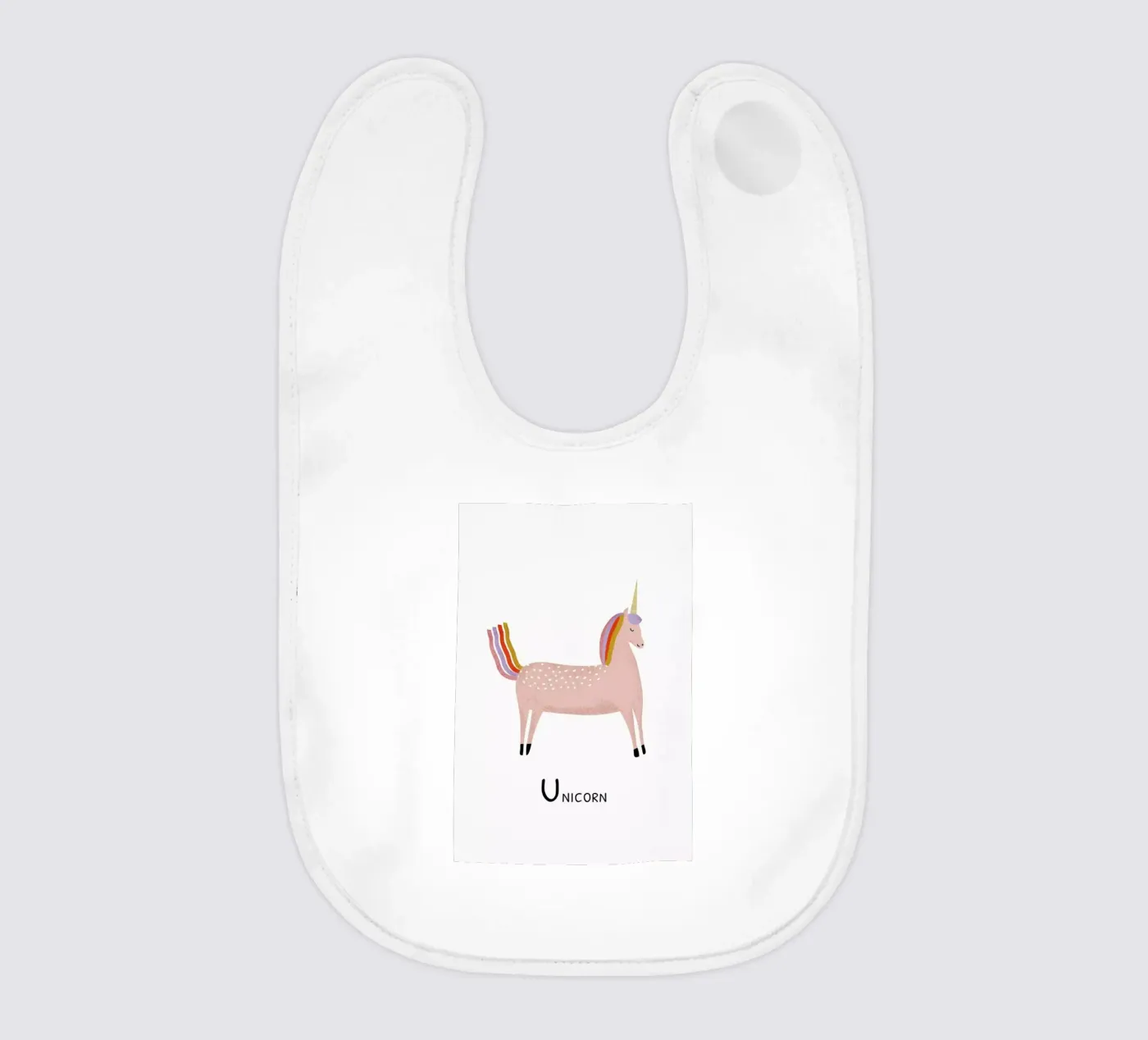 Unicorn bavaglino da Little Flourishes