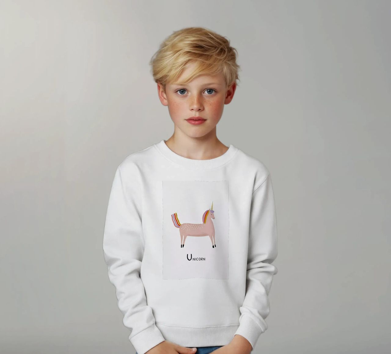Unicorn felpa bambino da Little Flourishes