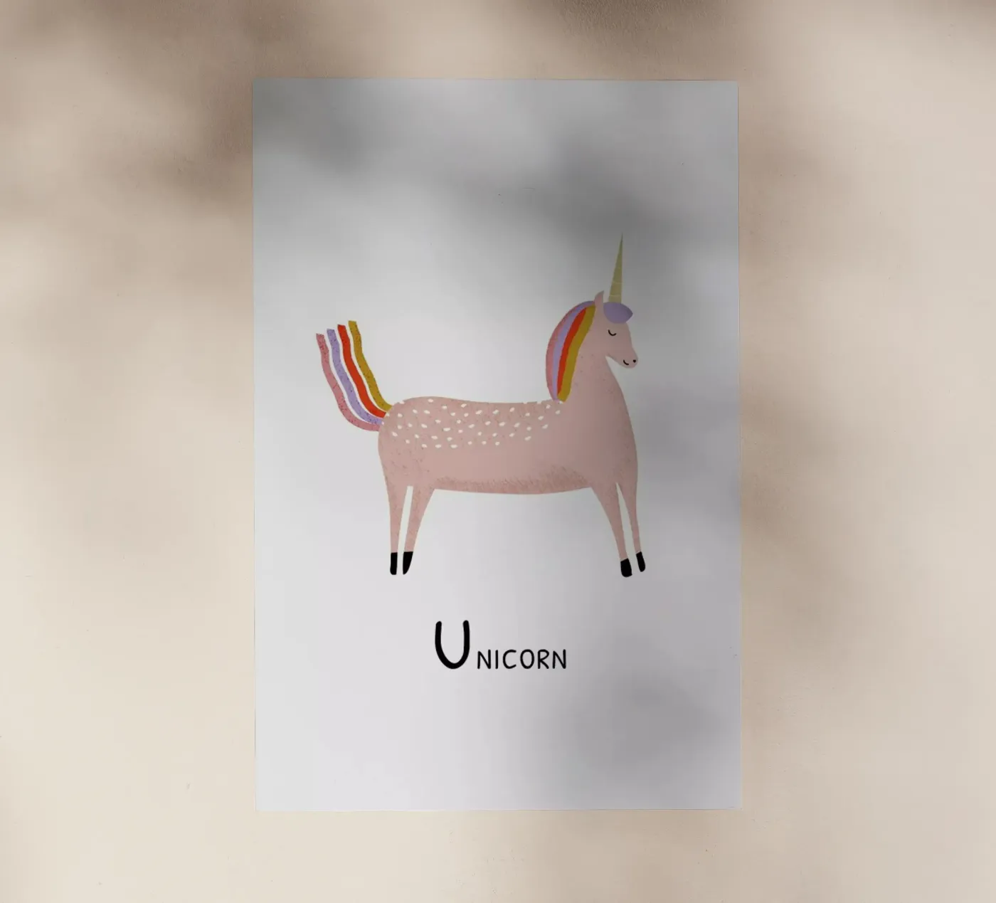 Unicorn pellicola backlit da Little Flourishes