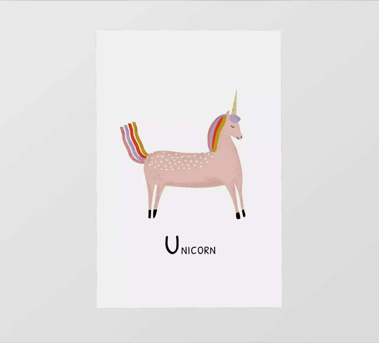 Unicorn backlit film by Little Flourishes