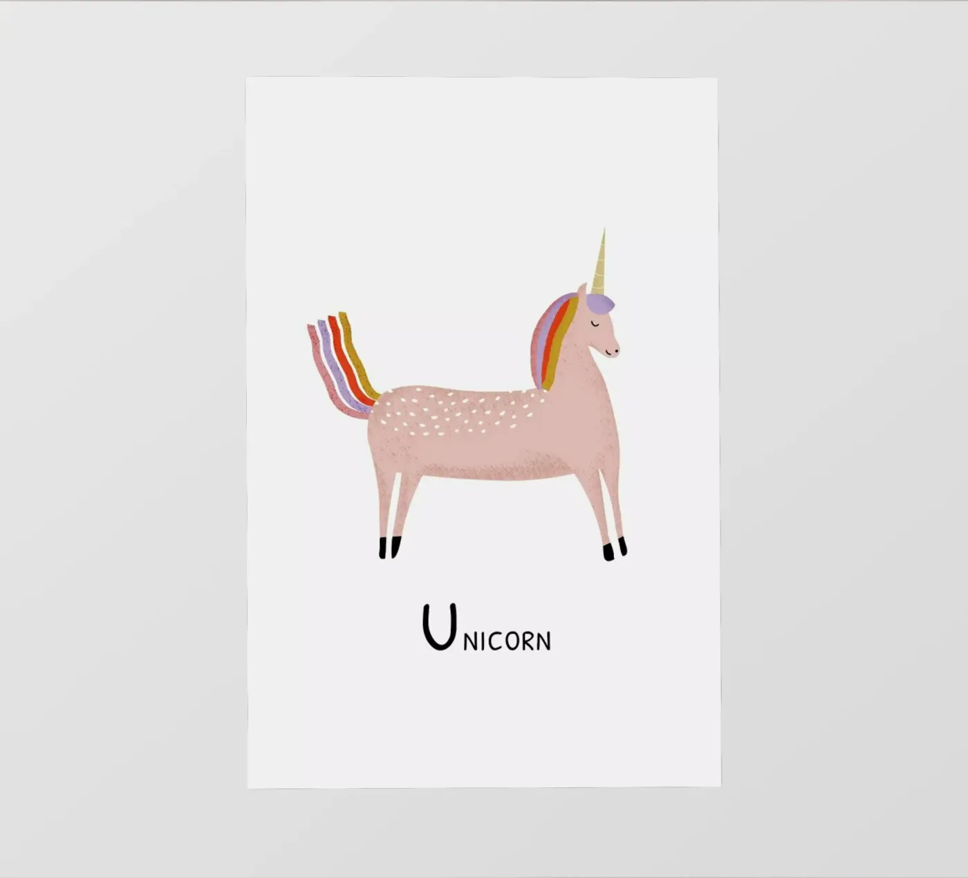 Unicorn pellicola backlit da Little Flourishes