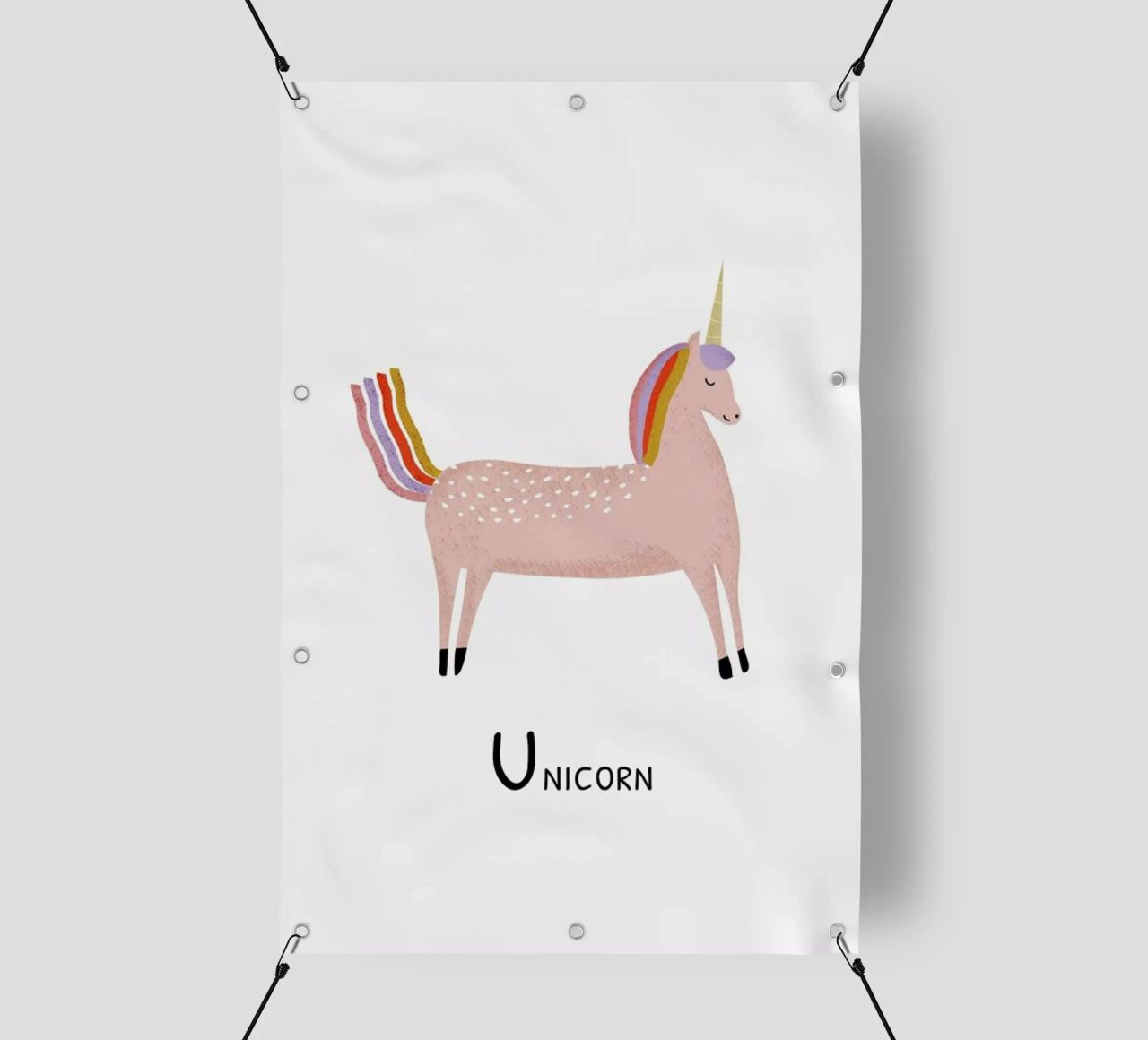 Unicorn telo in pvc da Little Flourishes