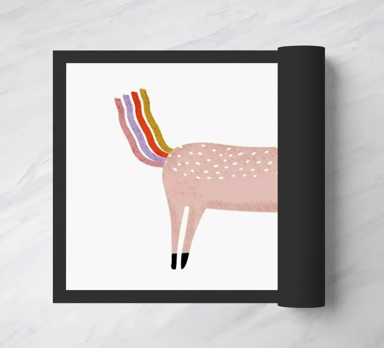 Unicorn felpudo de Little Flourishes