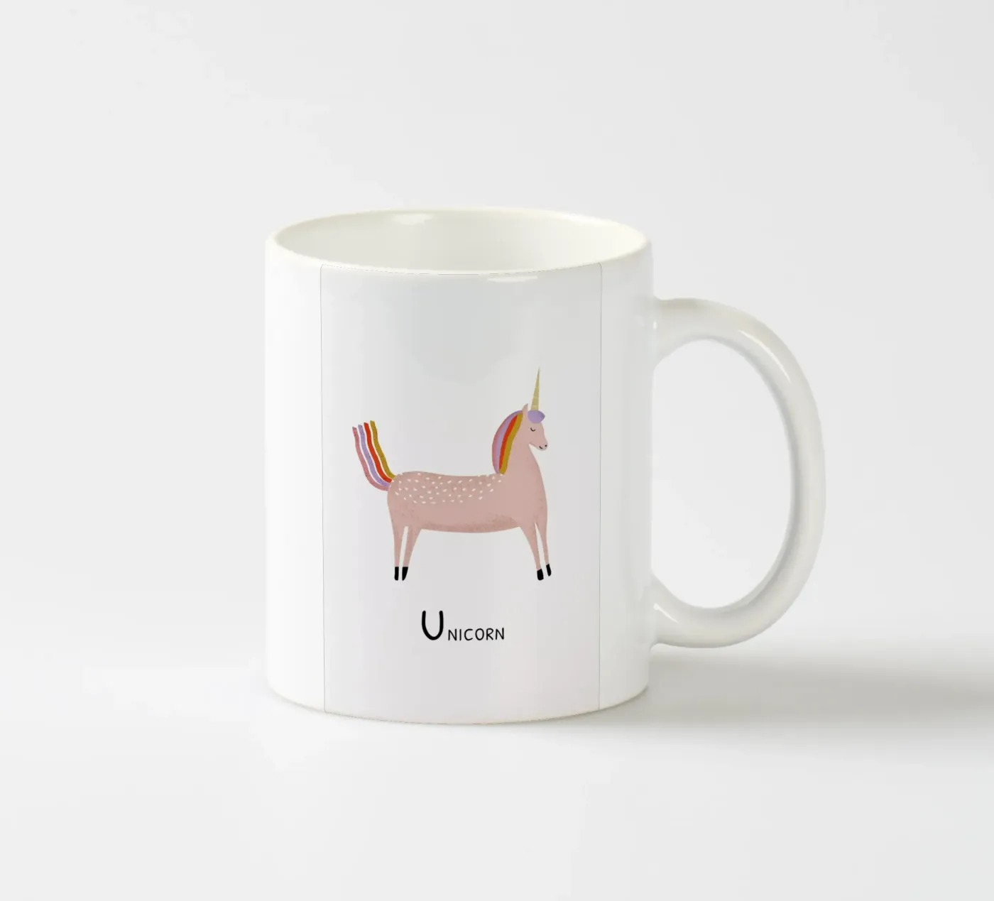 Unicorn ceramic mug by Little Flourishes
