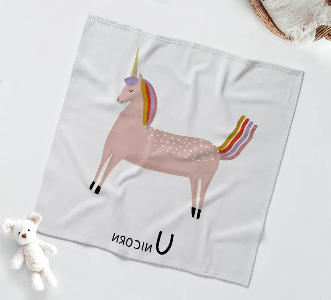 Unicorn coperta in pile da Little Flourishes
