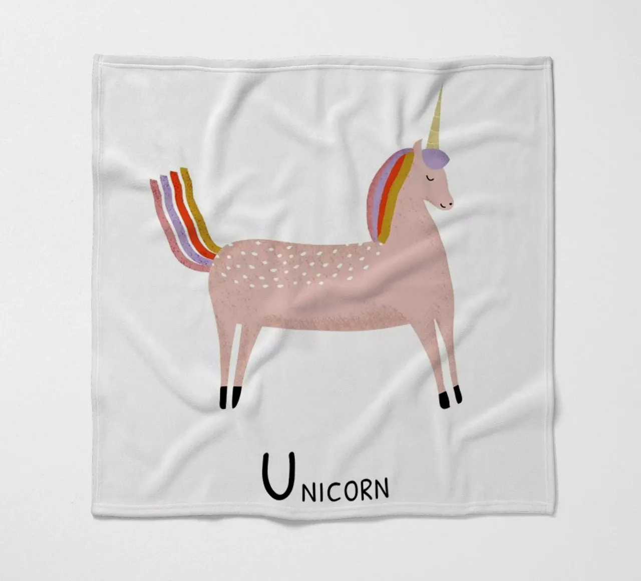 Unicorn coperta in pile da Little Flourishes