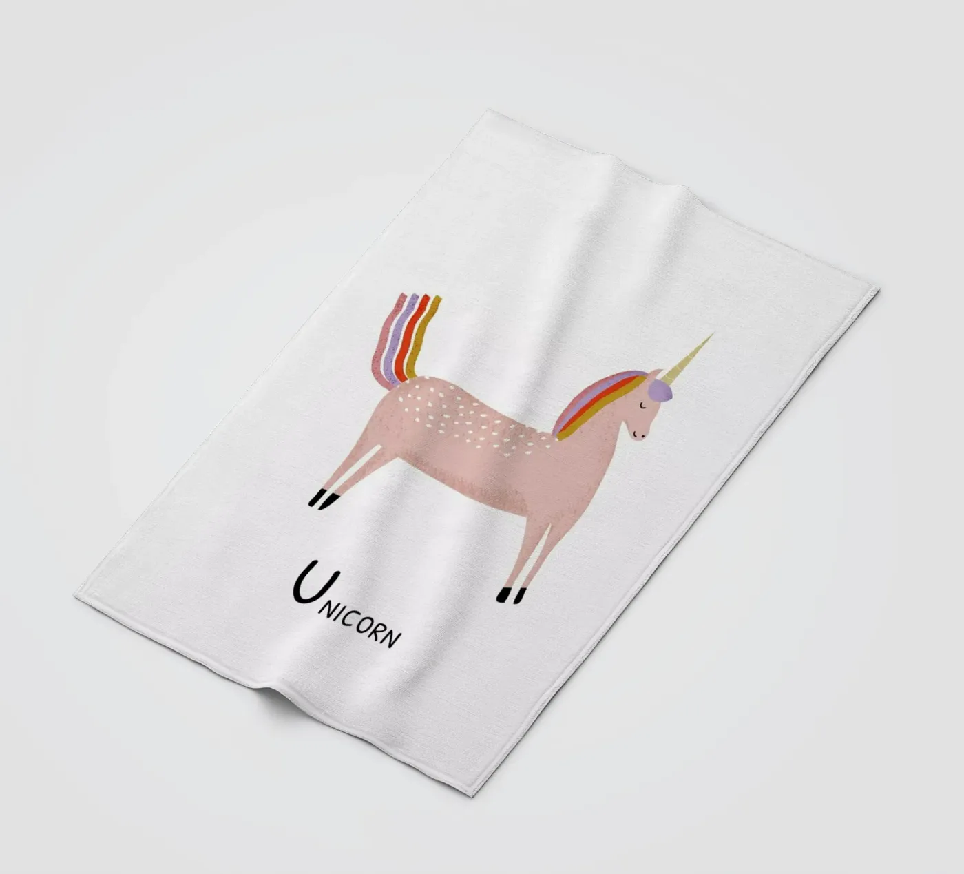 Unicorn coperta in pile da Little Flourishes