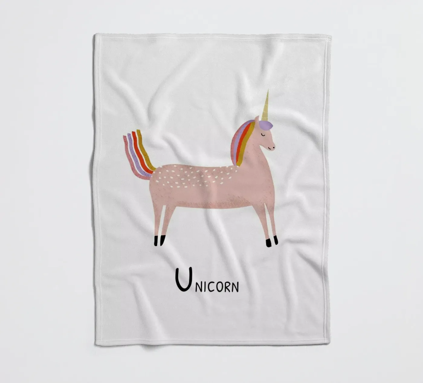 Unicorn coperta in pile da Little Flourishes