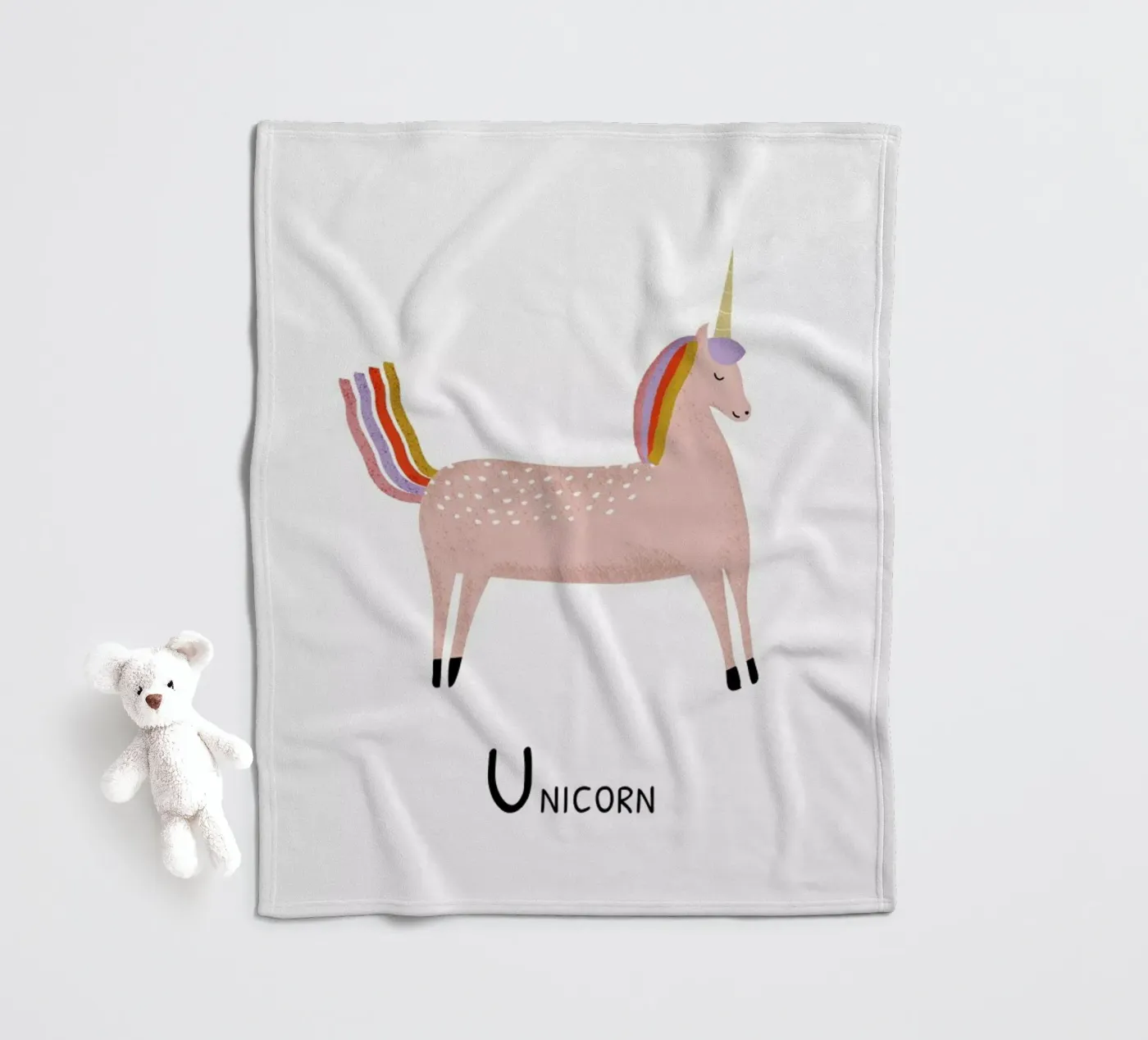 Unicorn Fleecedecke von Little Flourishes