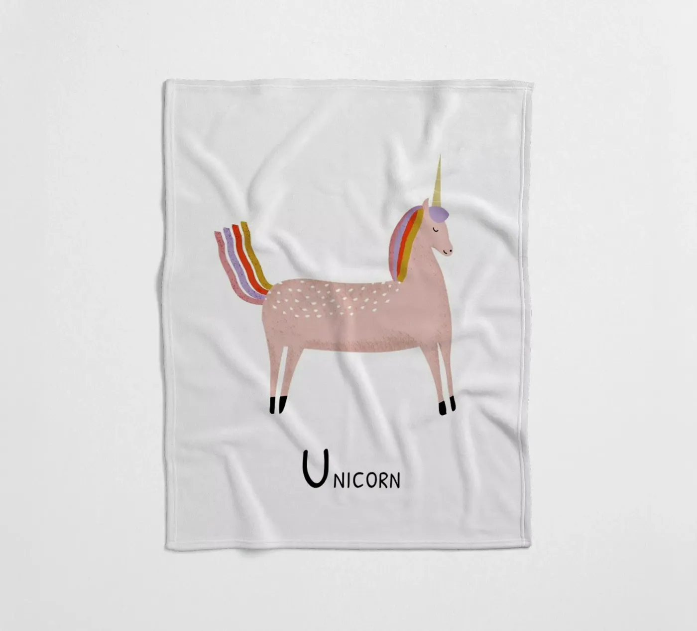 Unicorn coperta in pile da Little Flourishes