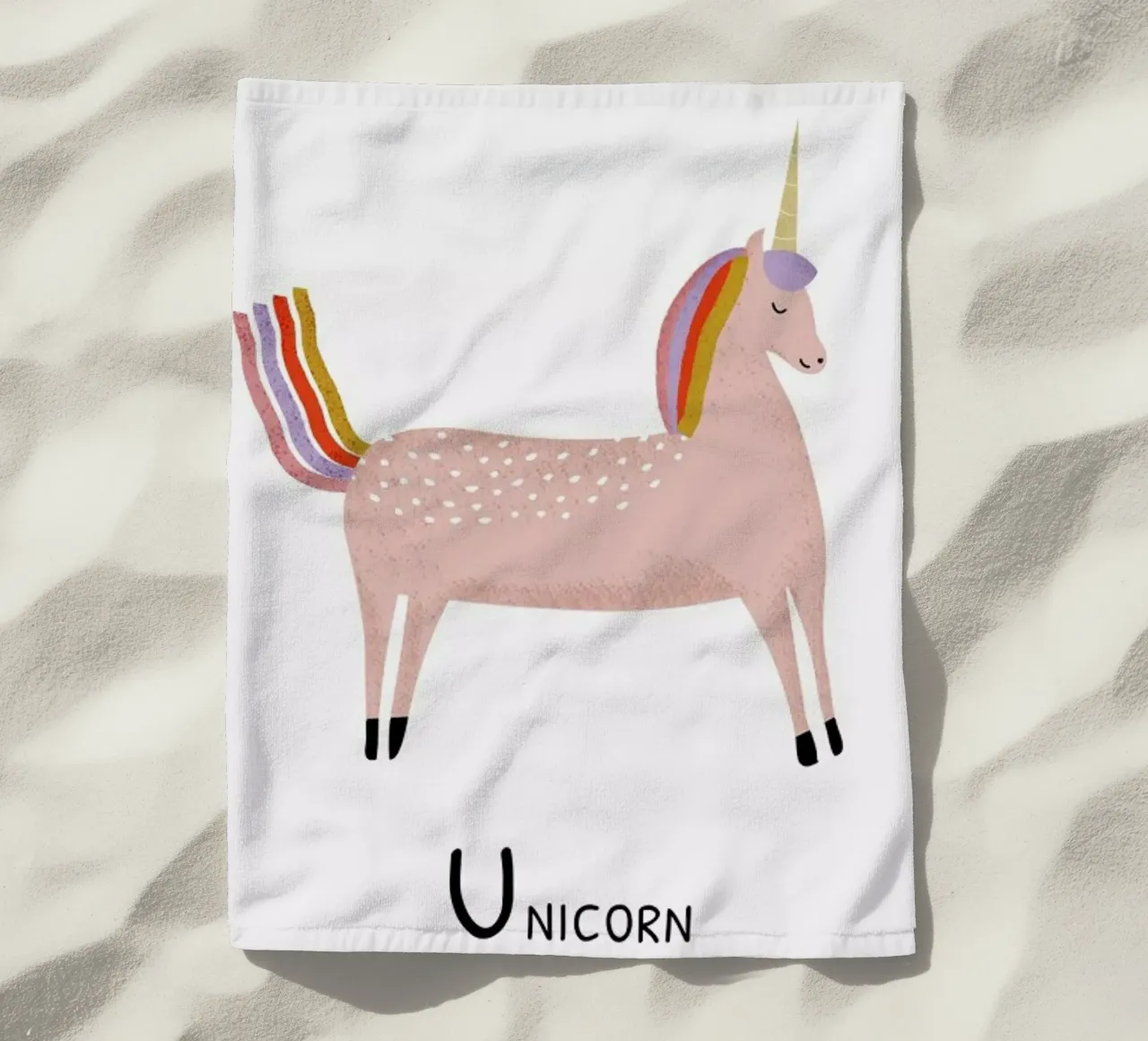 Unicorn telo mare da Little Flourishes