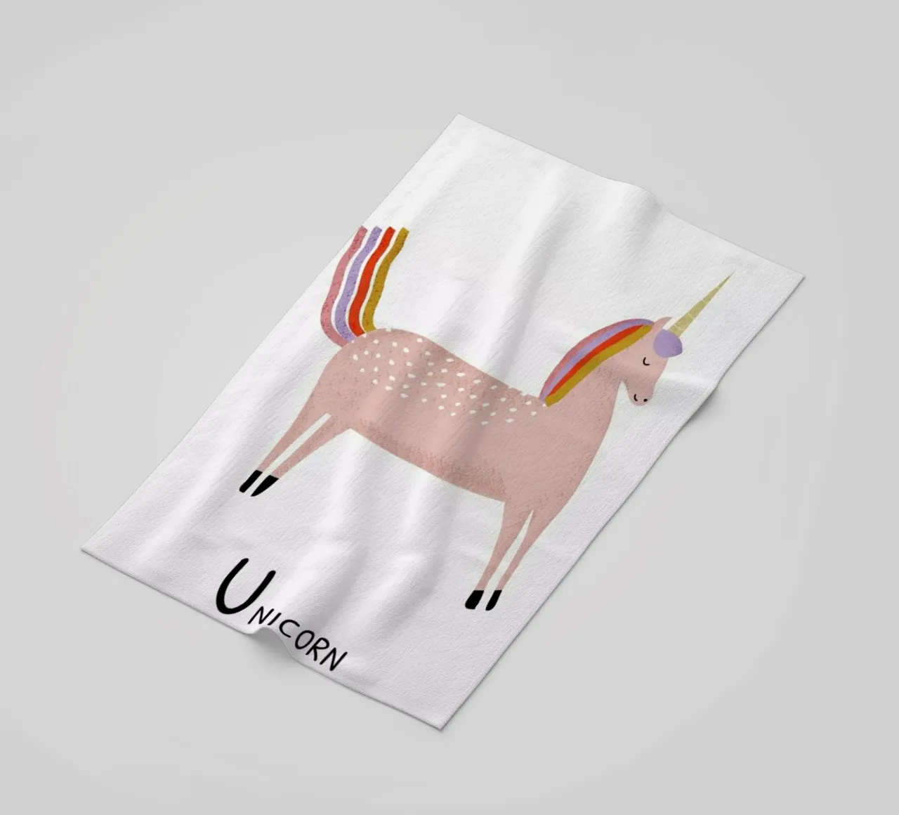 Unicorn telo mare da Little Flourishes