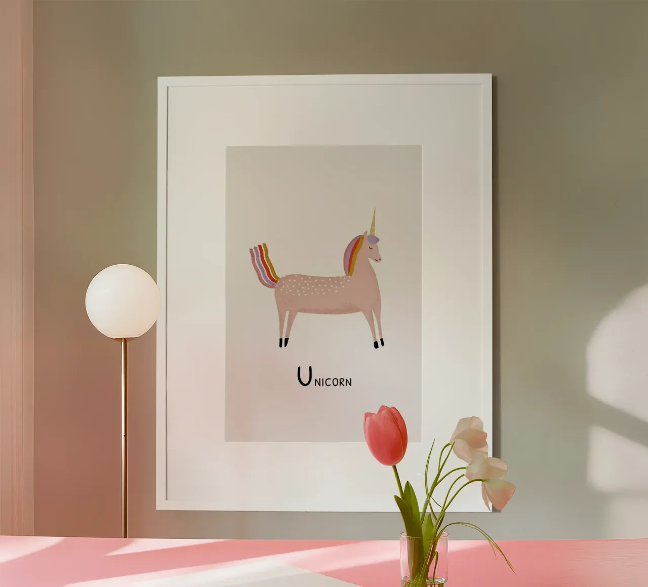 Unicorn poster da Little Flourishes