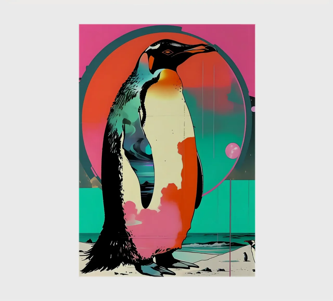 Pinguin_Stil_D_2 notebook by Tierisch bunt by LK
