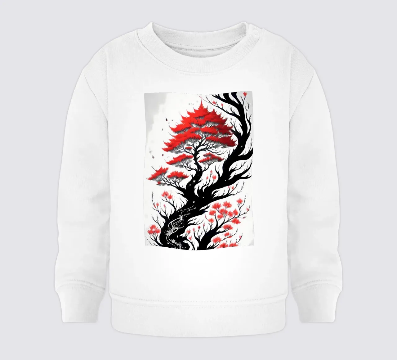Sakura stile inchiostro giapponese felpa neonato da Rebecca Clark Wyrick