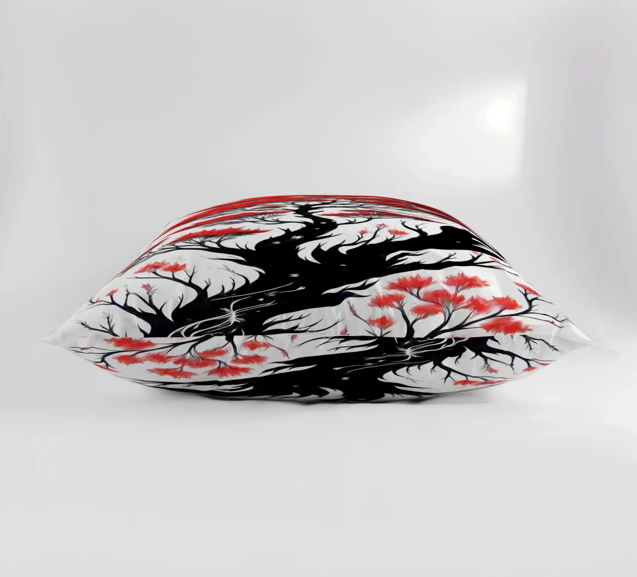 Sakura stile inchiostro giapponese cuscino da Rebecca Clark Wyrick