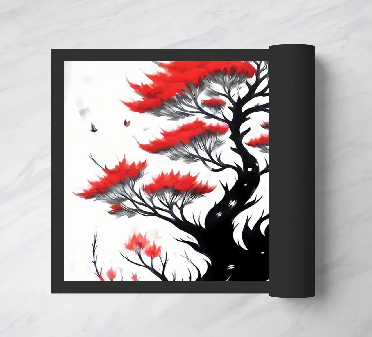 Sakura stile inchiostro giapponese zerbino da Rebecca Clark Wyrick