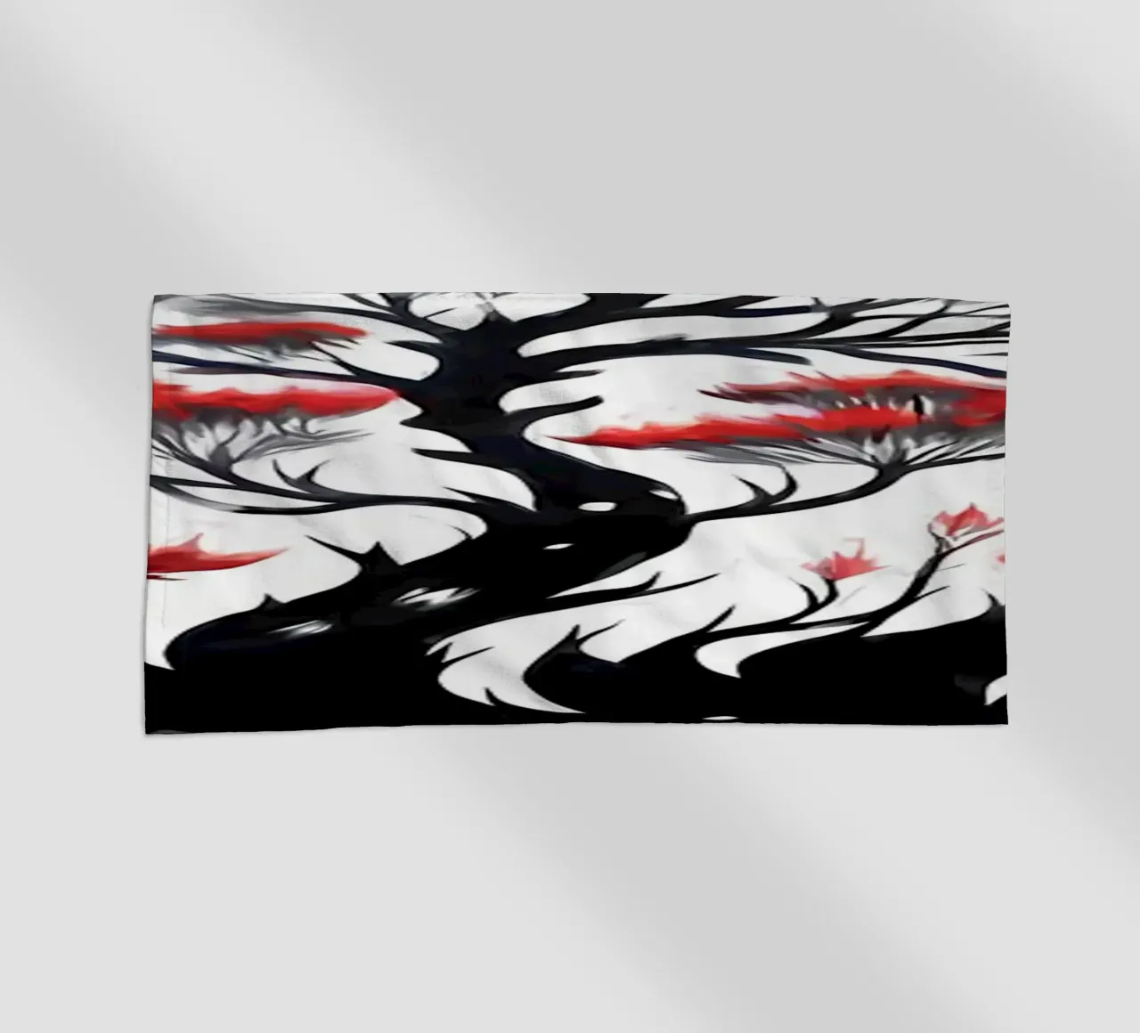 Sakura stile inchiostro giapponese telo mare da Rebecca Clark Wyrick