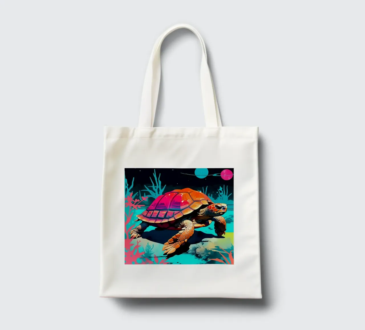 Turtle_Style_D_1 tote bag by Tierisch bunt by LK
