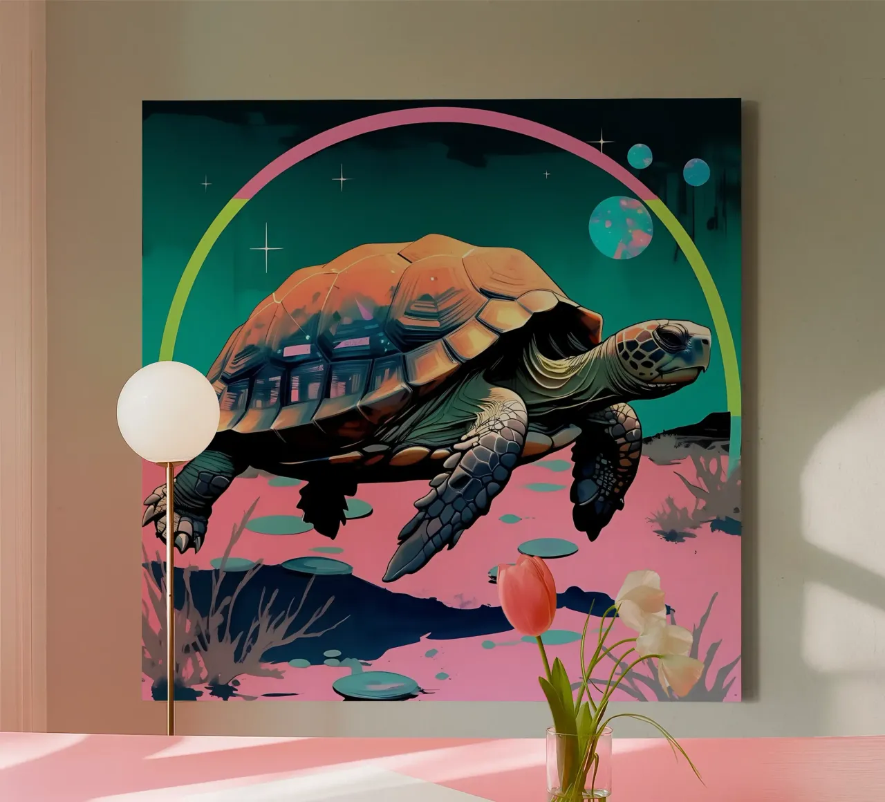 Turtle_Style_D_2 canvas by Tierisch bunt by LK
