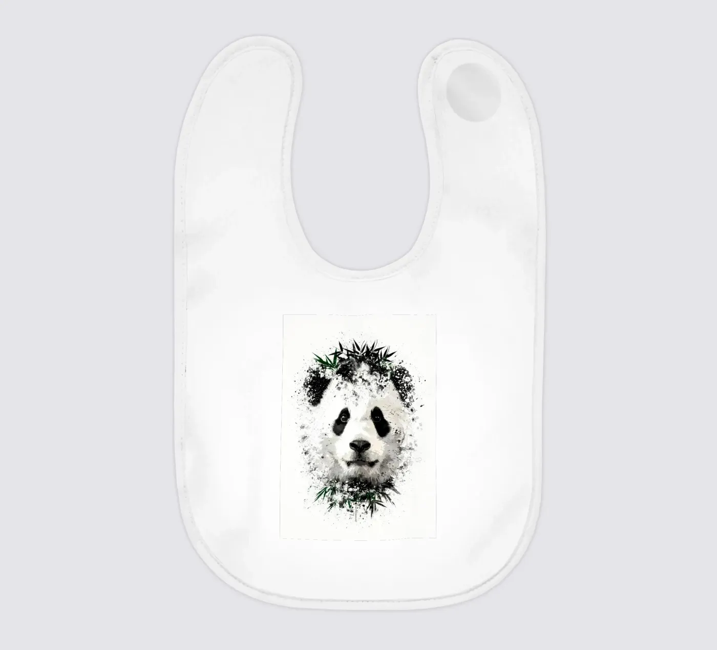 Panda con bambù verde bavaglino da James M Coyle